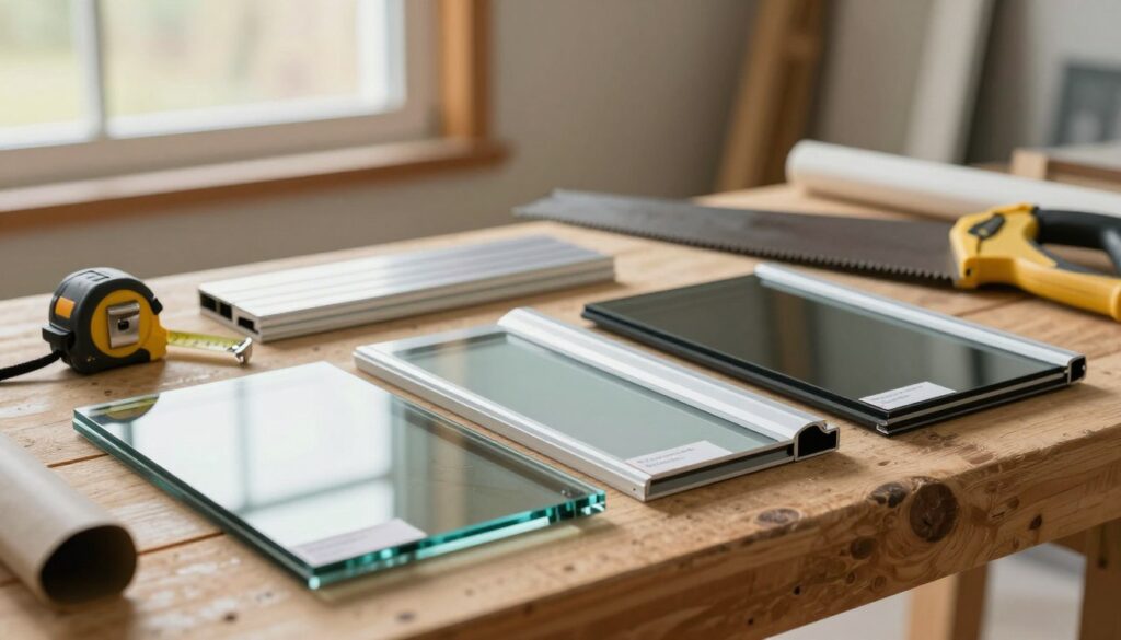 Materialien für Kellerfenster
