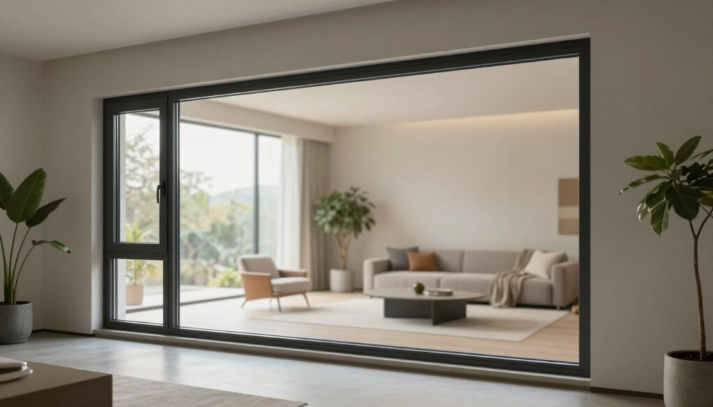 Moderne Fenstertechnik bei einem Dreh-Kipp-Fenster