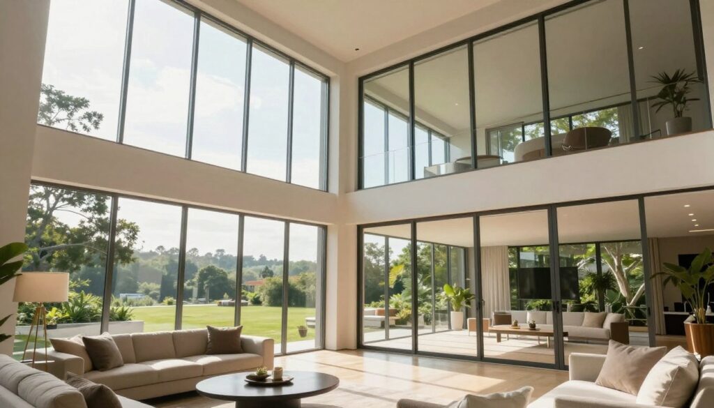 bodentiefe Fenster als Architektur-Highlight