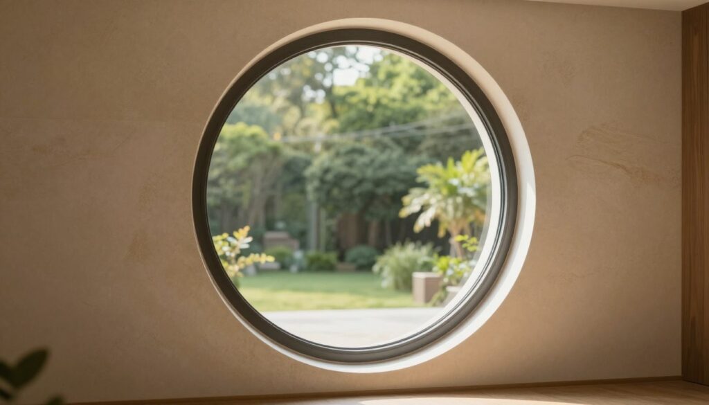 moderne Rundfenster